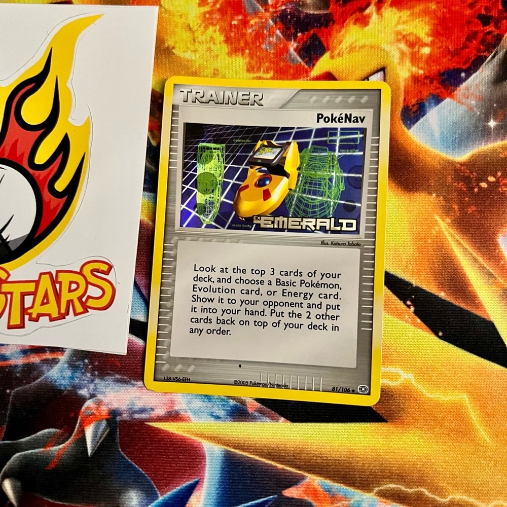 Pokemon PokeNav EX Emerald Reverse Holo 2005 card